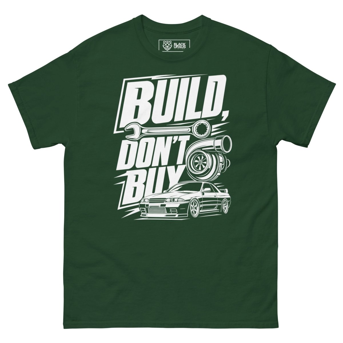 T-Shirt "Build Dont Buy" – Gym & Bodybuilding S–5XL | Black Ursus - Streetwear - size_range | Black Ursus