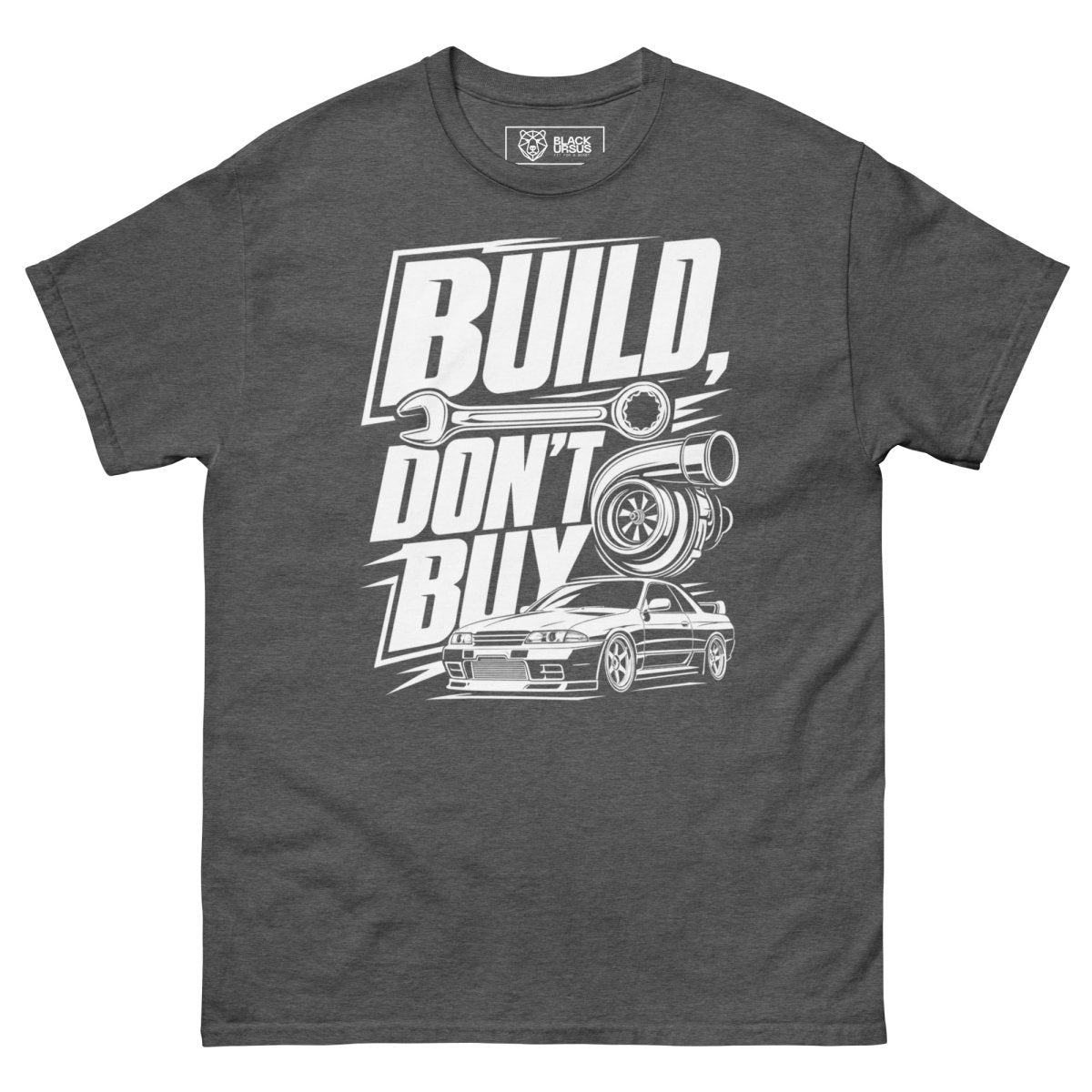 T-Shirt "Build Dont Buy" – Gym & Bodybuilding S–5XL | Black Ursus - Streetwear - size_range | Black Ursus