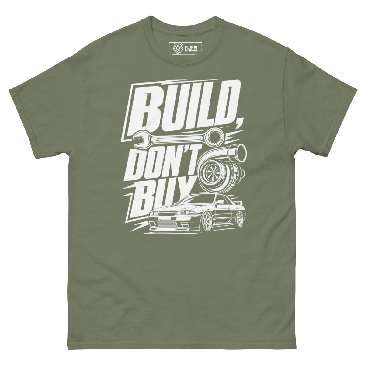 T-Shirt "Build Dont Buy" – Gym & Bodybuilding S–5XL | Black Ursus - Streetwear - size_range | Black Ursus