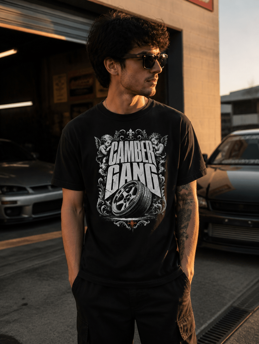 T-Shirt "Camber Gang" – JDM & Japan Streetwear S–5XL | Black Ursus - Streetwear - size_range | Black Ursus