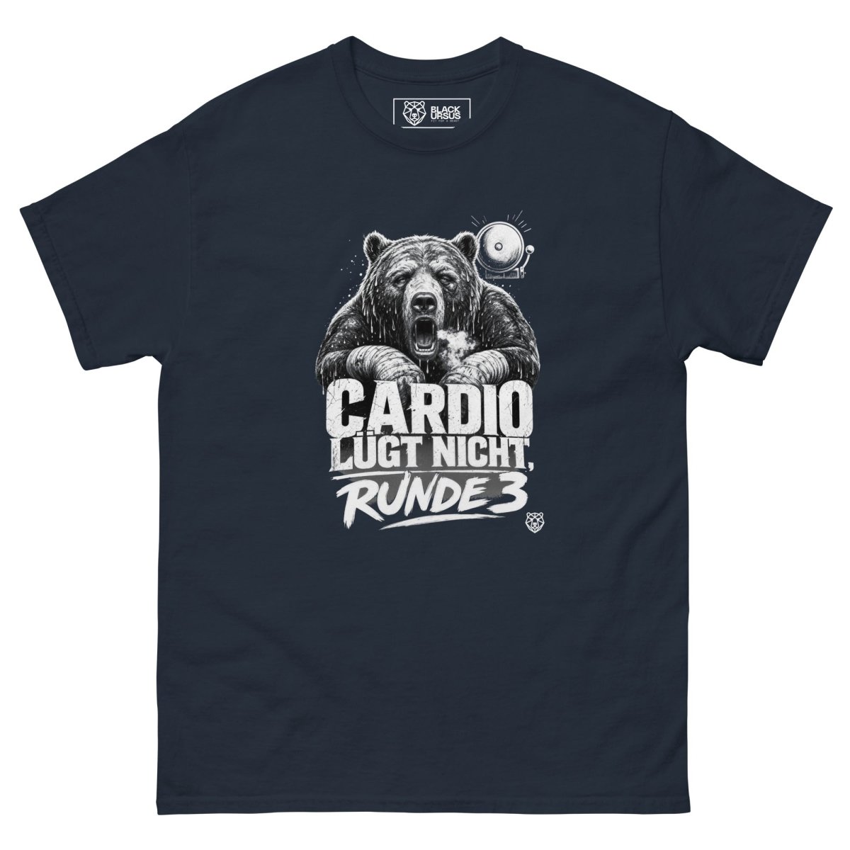 T-Shirt "Cardio Lügt Nicht, Runde 3" – Boxen & Kickboxen S–5XL | Black Ursus - Streetwear - S–5XL | Black Ursus