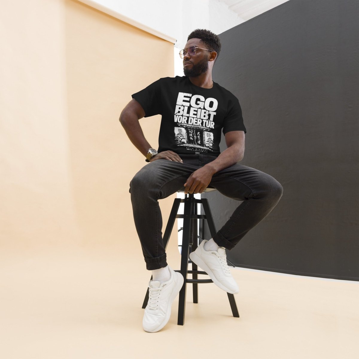 T-Shirt "Ego bleibt vor der Tür" – BJJ & Jiu-Jitsu S–5XL | Black Ursus - Streetwear - S–5XL | Black Ursus