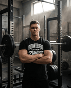 T-Shirt "Freihantelbereich Ist Mein Zuhause" – Gym & Bodybuilding S–5XL | Black Ursus - Streetwear - size_range | Black Ursus