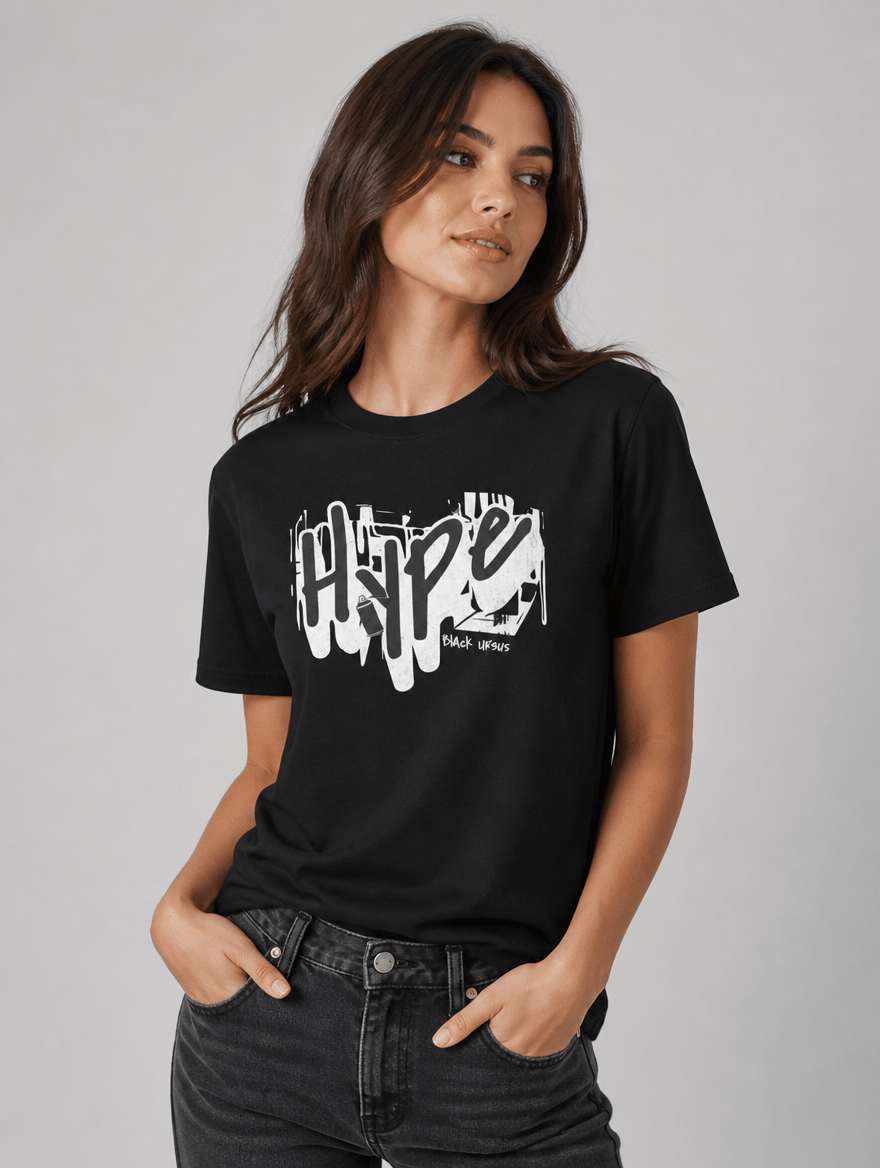 T-Shirt "Hype" – Urban Streetwear S–5XL | Black Ursus - Streetwear - size_range | Black Ursus