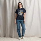 T-Shirt "I RUN" – Running & Laufen S–5XL | Black Ursus - Streetwear - size_range | Black Ursus