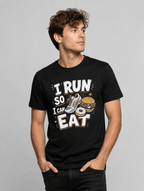 T-Shirt "I Run So I Can Eat" – Running & Laufen S–5XL | Black Ursus - Streetwear - size_range | Black Ursus