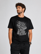 T-Shirt "It Doesn't Get Easier, You Get Faster" – Running & Laufen S–5XL | Black Ursus - Streetwear - size_range | Black Ursus