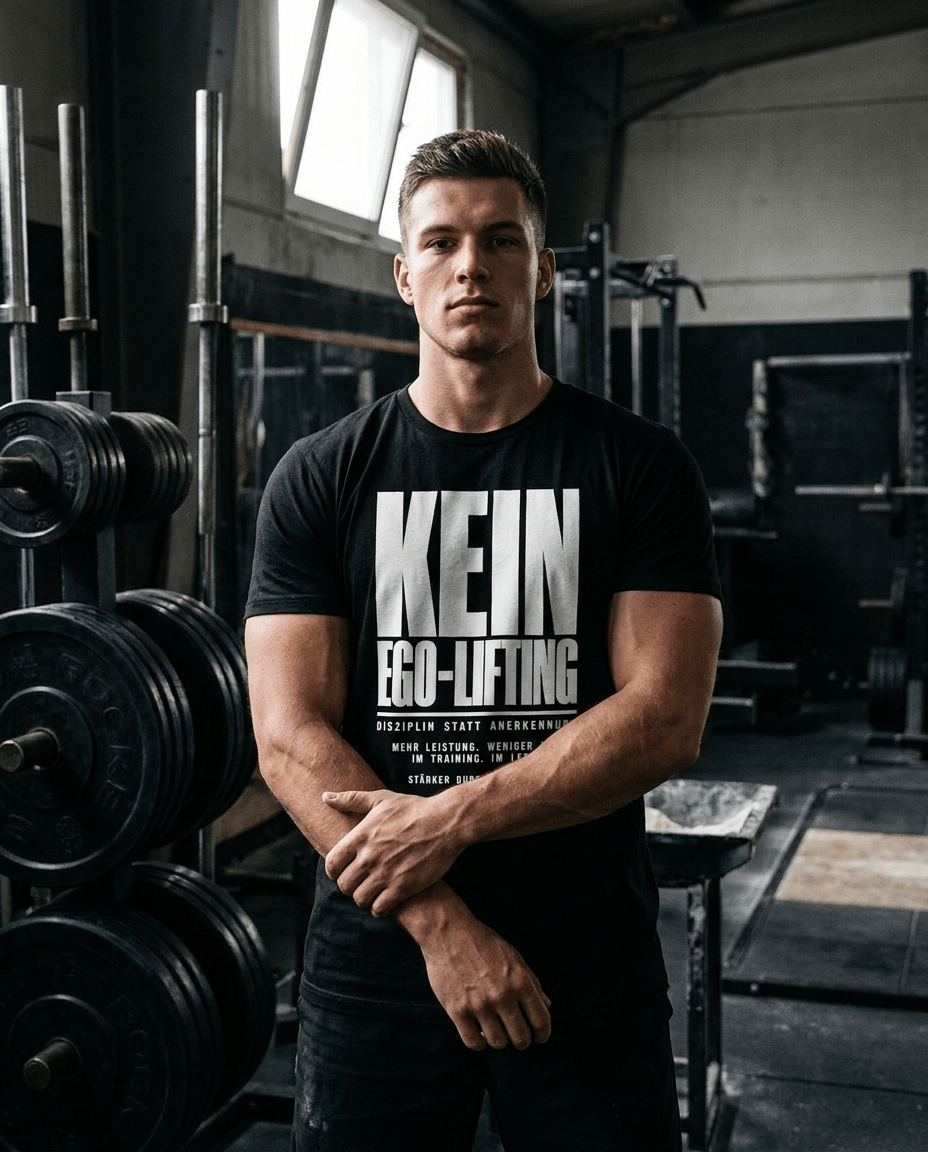 T-Shirt "Kein Ego-Lifting" – Gym & Bodybuilding S–5XL | Black Ursus - Streetwear - size_range | Black Ursus