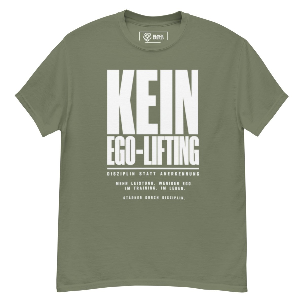 T-Shirt "Kein Ego-Lifting" – Gym & Bodybuilding S–5XL | Black Ursus - Streetwear - size_range | Black Ursus