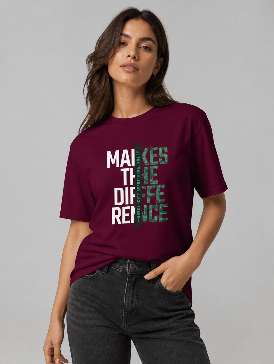 T-Shirt "Makes the Difference" – Gym & Bodybuilding S–5XL | Black Ursus - Streetwear - size_range | Black Ursus