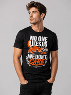 T-Shirt "NO ONE LIKES US" – Fußball & Fankurve S–5XL | Black Ursus - Streetwear - size_range | Black Ursus