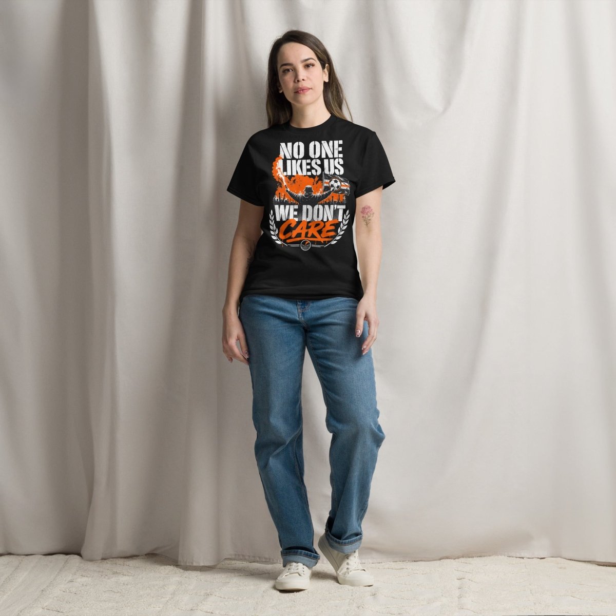 T-Shirt "NO ONE LIKES US" – Fußball & Fankurve S–5XL | Black Ursus - Streetwear - size_range | Black Ursus