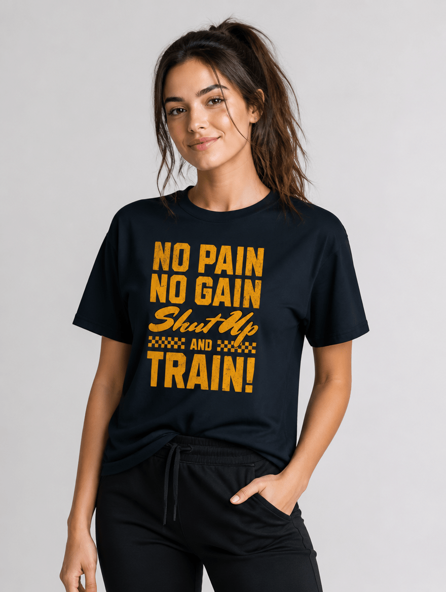 T-Shirt "NO PAIN" – Gym & Bodybuilding S–5XL | Black Ursus - Streetwear - size_range | Black Ursus