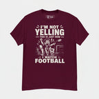 T-Shirt "NOT YELLING" – Football Streetwear S–5XL | Black Ursus - Streetwear - size_range | Black Ursus