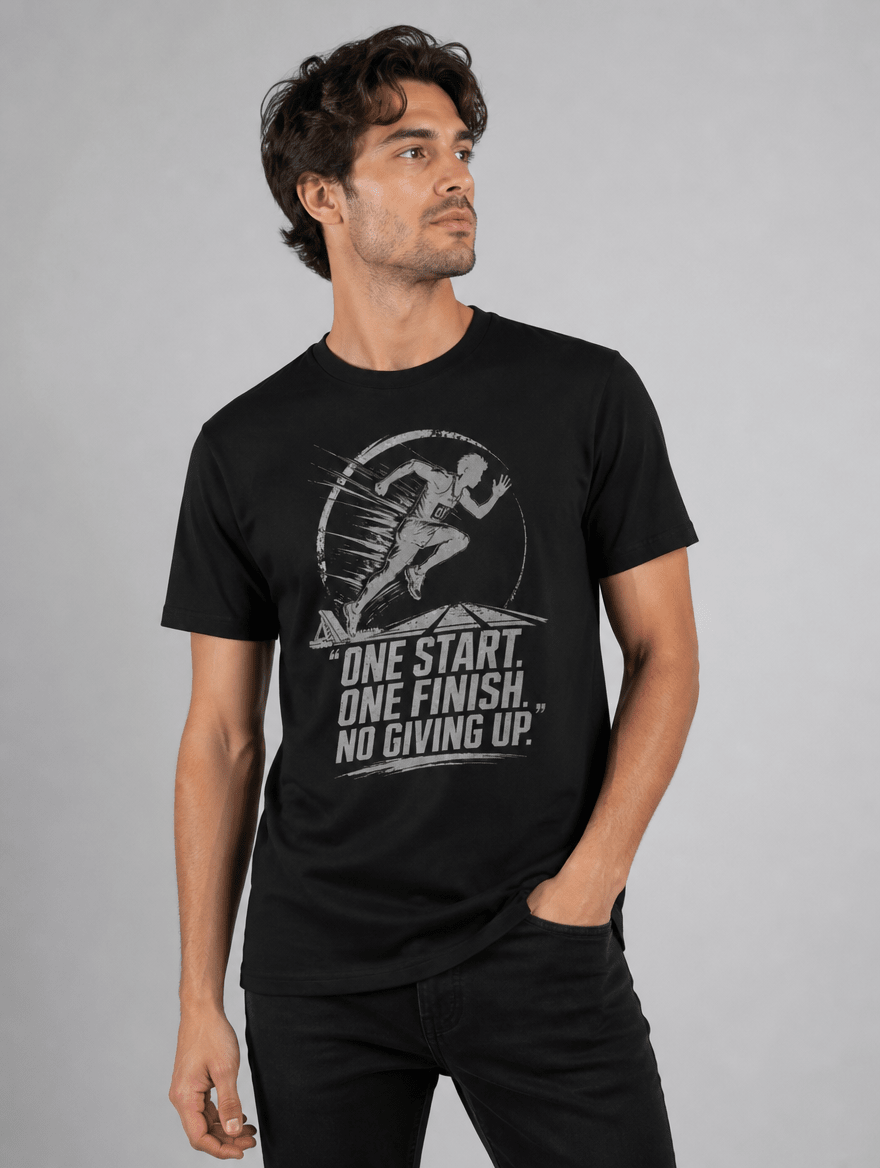 T-Shirt "One Start" – Gym & Bodybuilding S–5XL | Black Ursus - Streetwear - size_range | Black Ursus