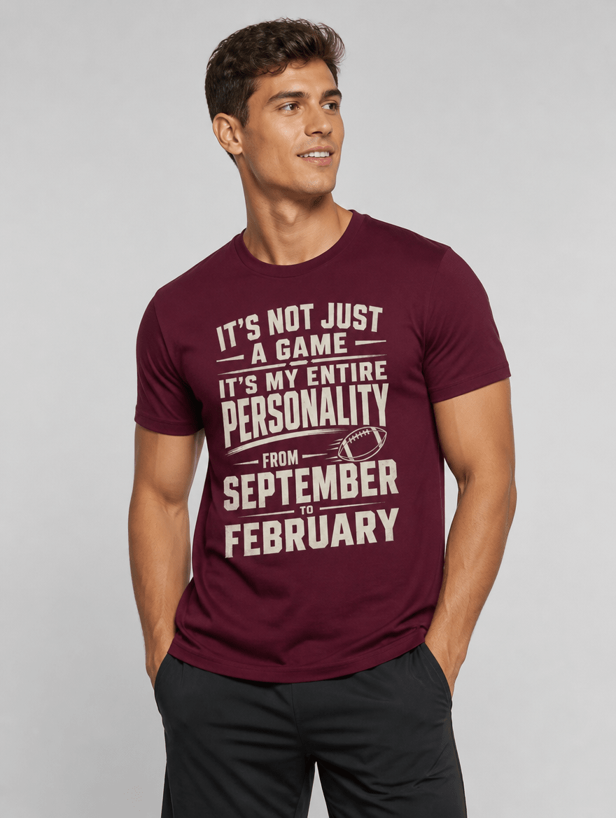 T-Shirt "PERSONALITY" – Football Streetwear S–5XL | Black Ursus - Streetwear - size_range | Black Ursus