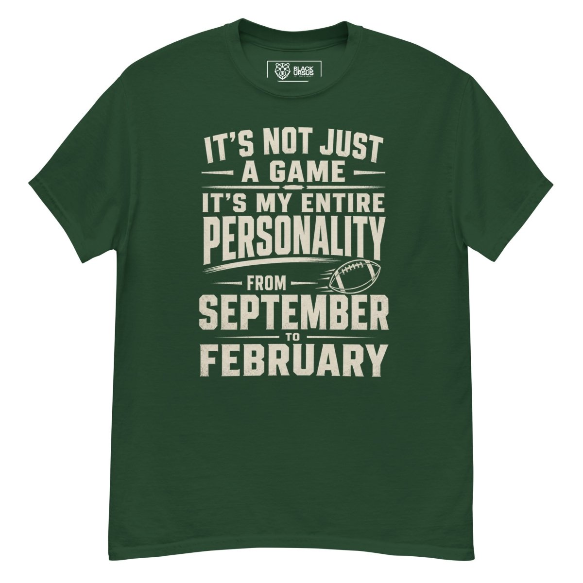 T-Shirt "PERSONALITY" – Football Streetwear S–5XL | Black Ursus - Streetwear - size_range | Black Ursus