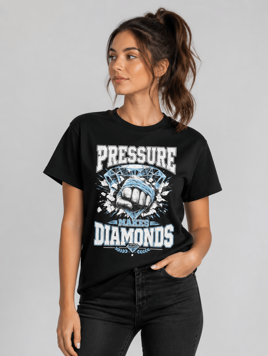 T-Shirt "PRESSURE" – Gym & Bodybuilding S–5XL | Black Ursus - Streetwear - size_range | Black Ursus