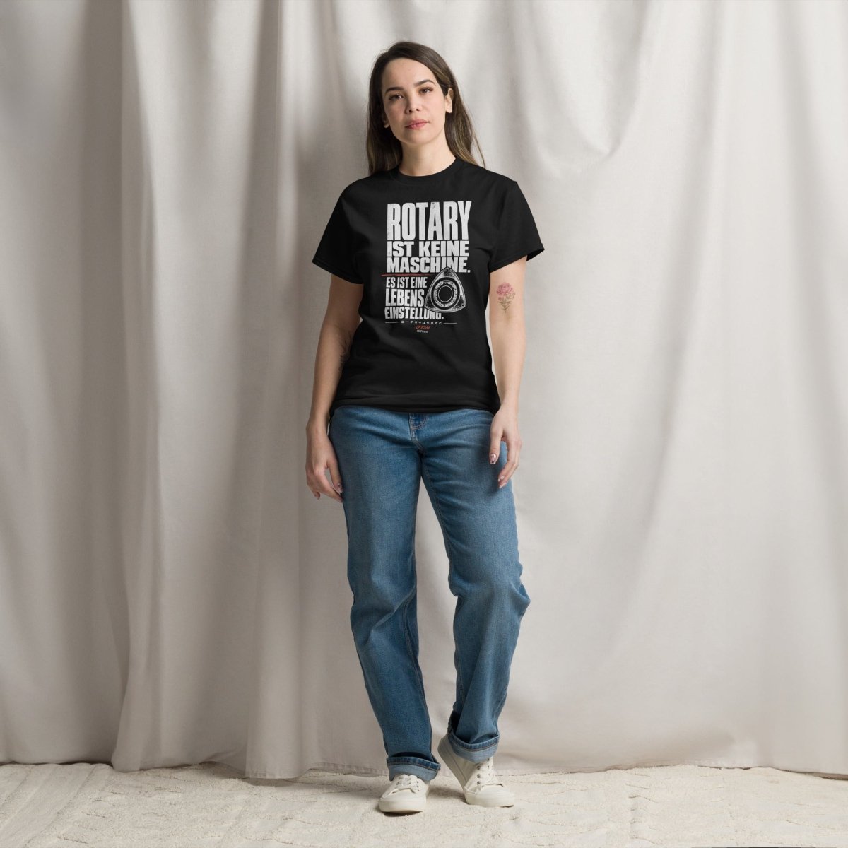 T-Shirt "Rotary Lebenseinstellung" – JDM & Japan Streetwear S–5XL | Black Ursus - Streetwear - size_range | Black Ursus