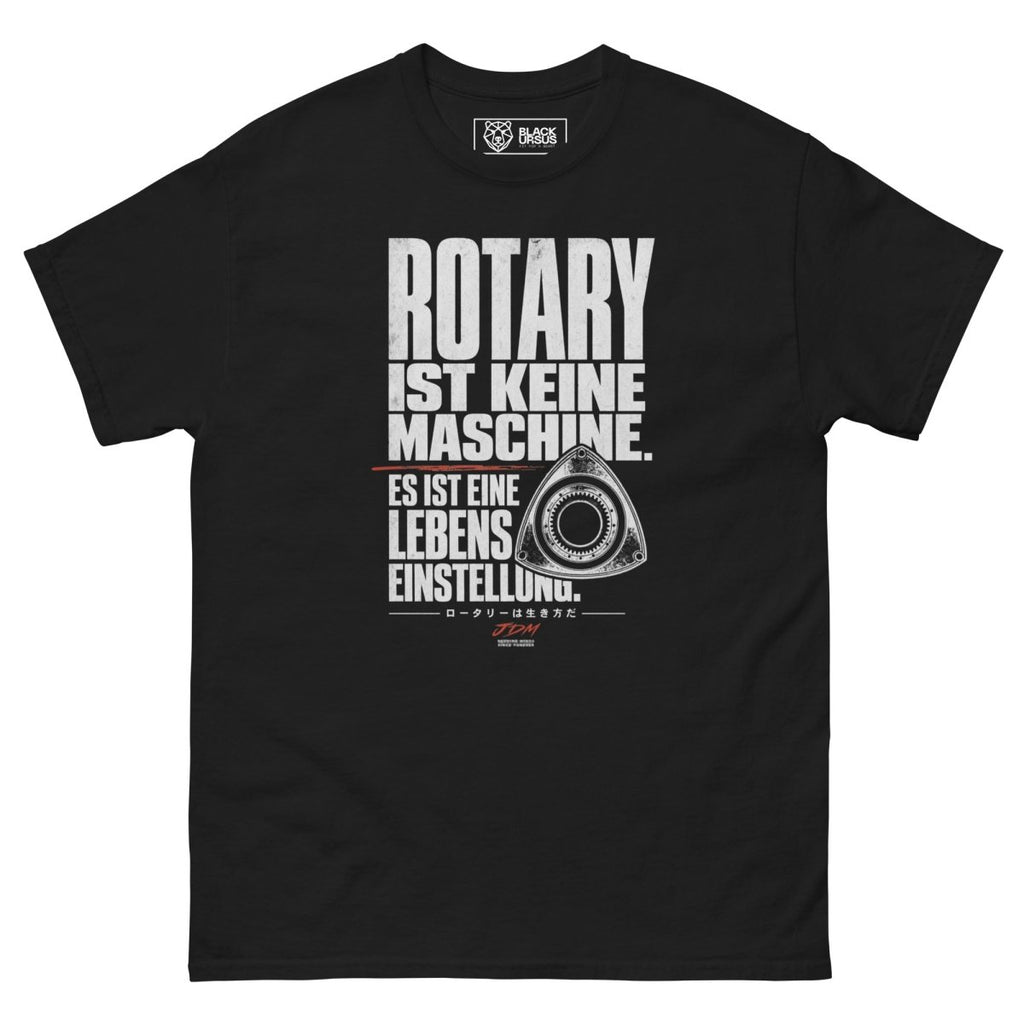 T-Shirt "Rotary Lebenseinstellung" – JDM & Japan Streetwear S–5XL | Black Ursus - Streetwear - size_range | Black Ursus