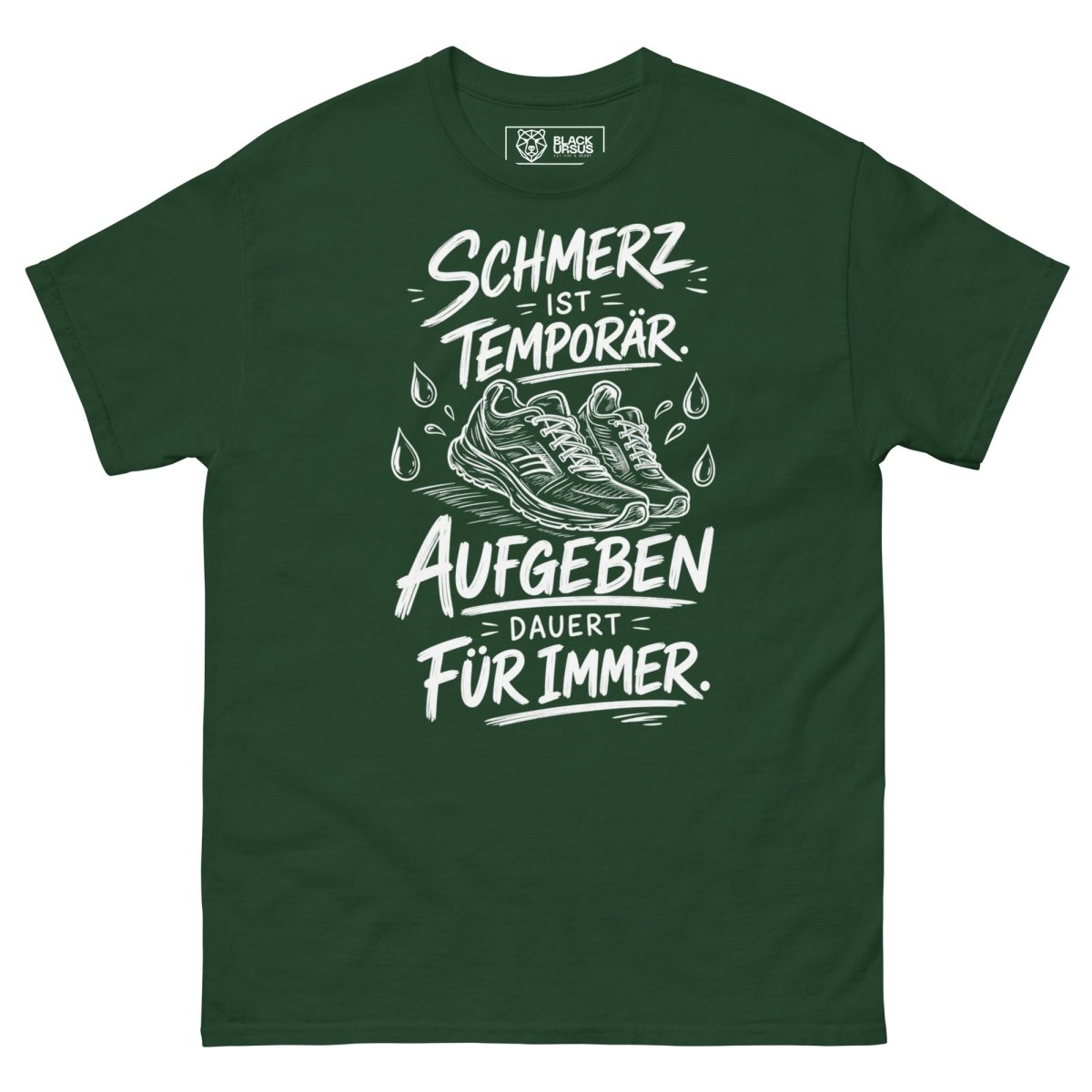 T-Shirt "Schmerz" – Gym & Bodybuilding S–5XL | Black Ursus - Streetwear - size_range | Black Ursus