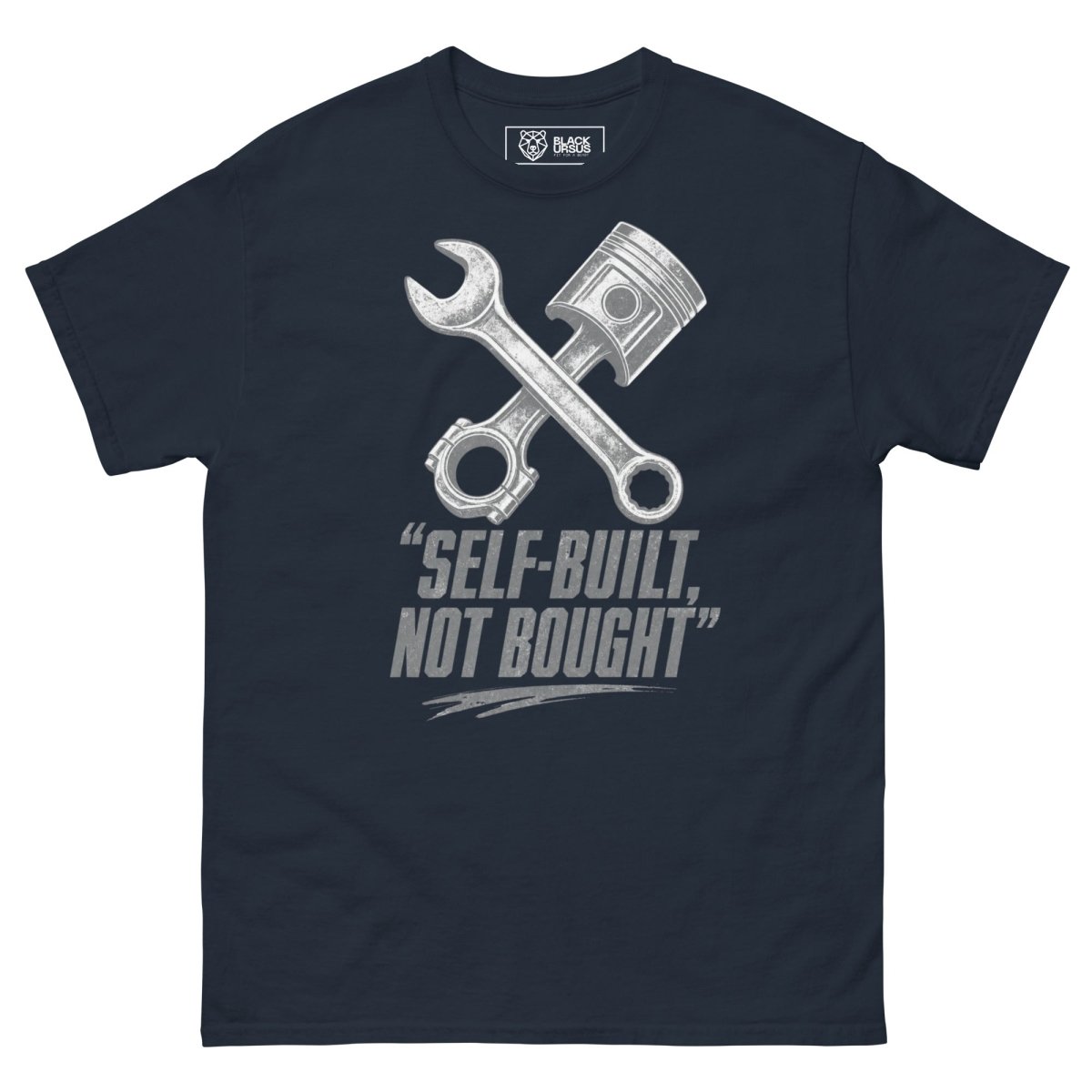 T-Shirt "Self Built" – Gym & Bodybuilding S–5XL | Black Ursus - Streetwear - size_range | Black Ursus