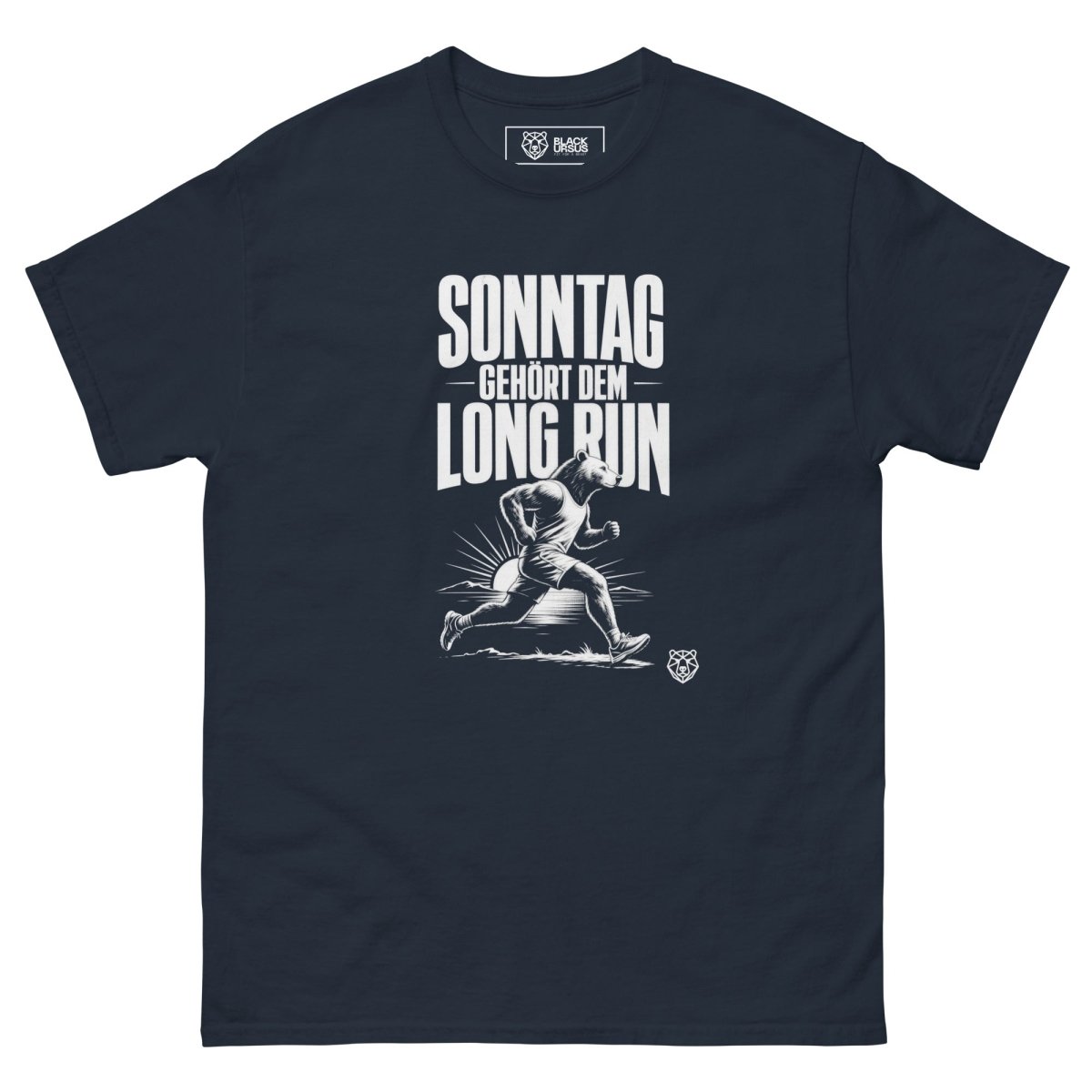 T-Shirt "Sonntag Gehört Dem Long Run" – Running & Laufen S–5XL | Black Ursus - Streetwear - S–5XL | Black Ursus