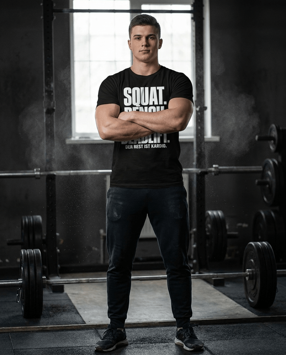 T-Shirt "Squat. Bench. Deadlift." – Gym & Bodybuilding S–5XL | Black Ursus - Streetwear - size_range | Black Ursus