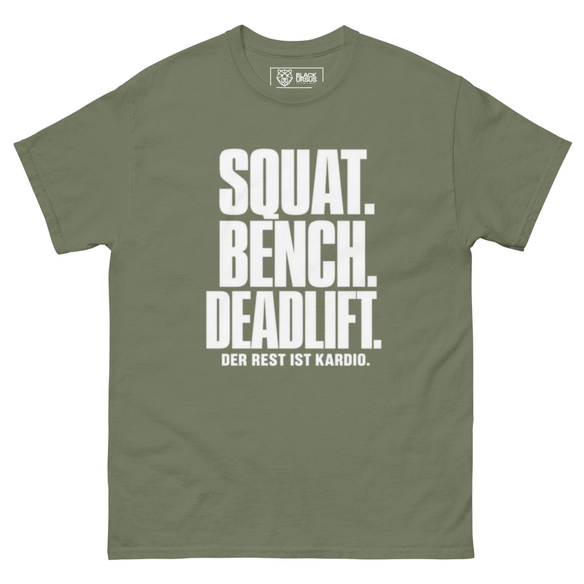 T-Shirt "Squat. Bench. Deadlift." – Gym & Bodybuilding S–5XL | Black Ursus - Streetwear - size_range | Black Ursus