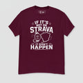 T-Shirt "STRAVA" – Running & Laufen S–5XL | Black Ursus - Streetwear - size_range | Black Ursus
