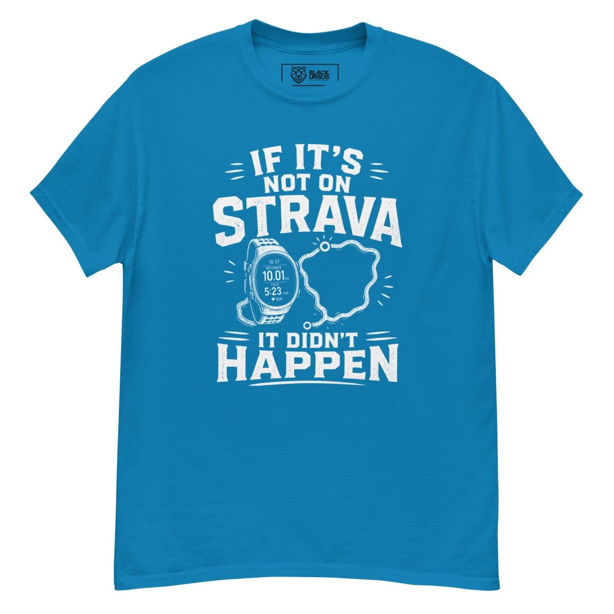 T-Shirt "STRAVA" – Running & Laufen S–5XL | Black Ursus - Streetwear - size_range | Black Ursus