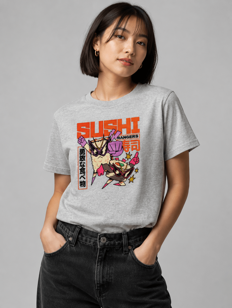 T-Shirt "Sushi Rangers" – JDM & Japan Streetwear S–5XL | Black Ursus - Streetwear - size_range | Black Ursus