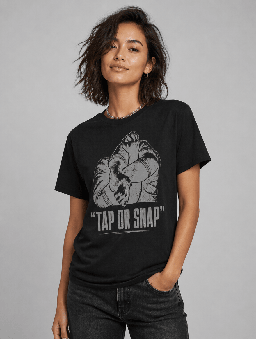 T-Shirt "Tap or Snap" – BJJ & Jiu-Jitsu S–5XL | Black Ursus - Streetwear - size_range | Black Ursus