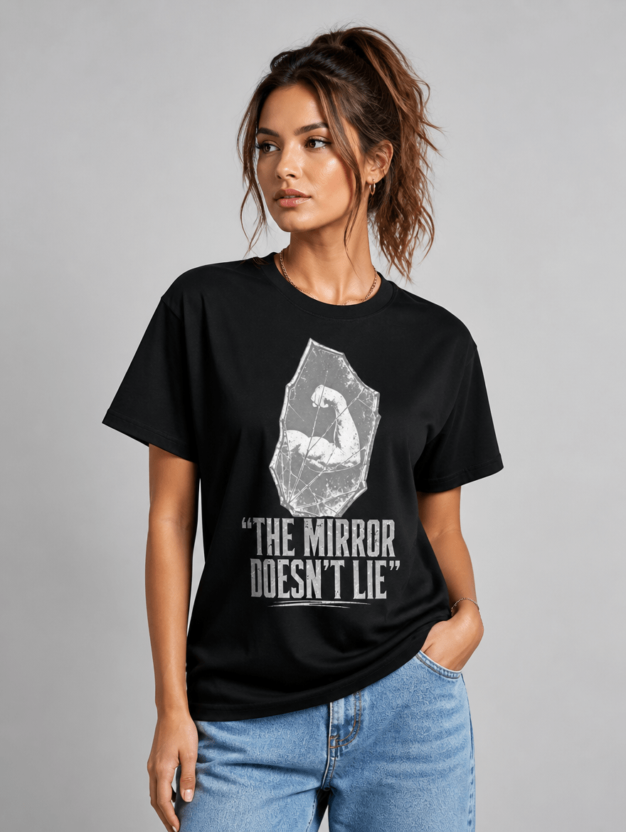 T-Shirt "The Mirror" – Gym & Bodybuilding S–5XL | Black Ursus - Streetwear - size_range | Black Ursus