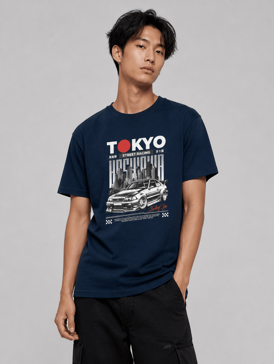 T-Shirt "Tokyo Street Racing 1" – JDM & Japan Streetwear S–5XL | Black Ursus - Streetwear - size_range | Black Ursus