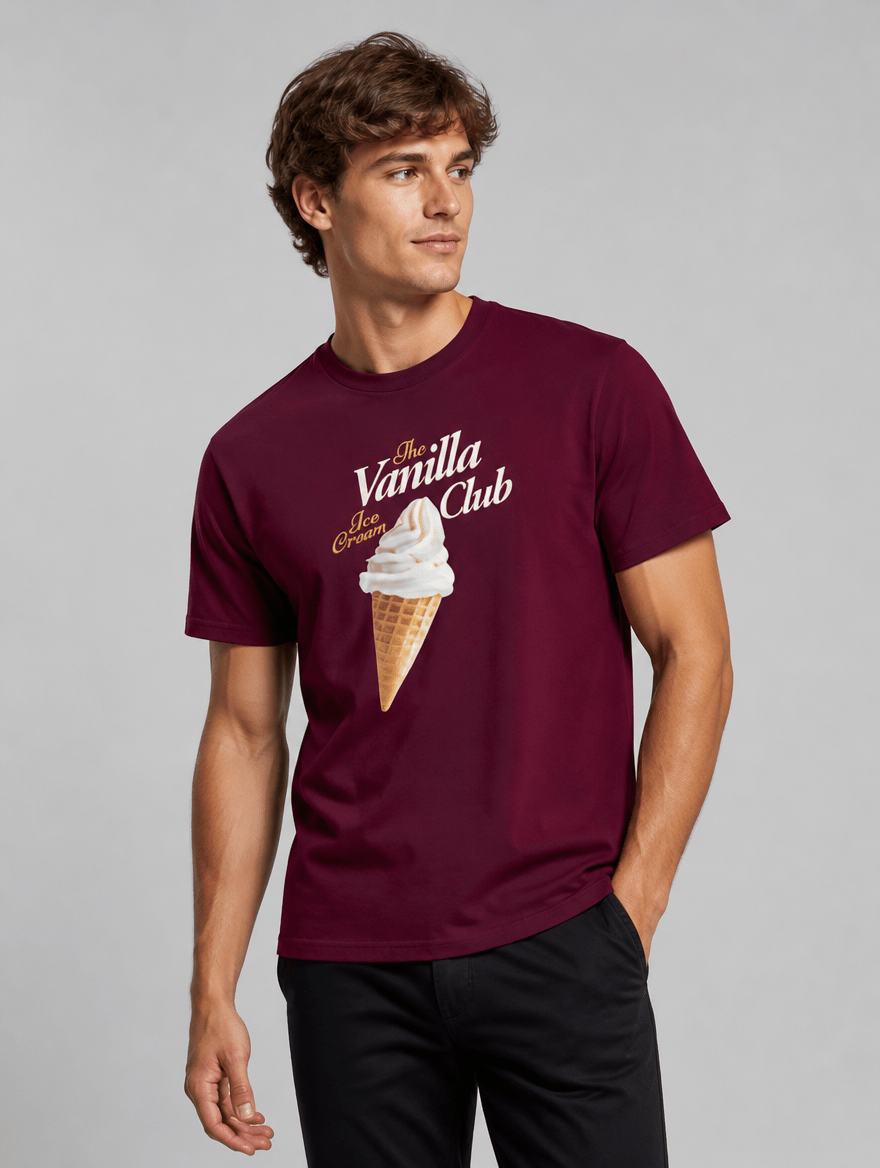 T-Shirt "Vanilla Club" – Urban Streetwear S–5XL | Black Ursus - Streetwear - size_range | Black Ursus
