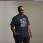 T-Shirt "YES I RUN" – Running & Laufen S–5XL | Black Ursus - Streetwear - size_range | Black Ursus