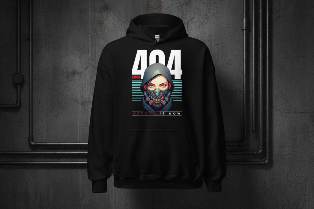 Unisex Hoodie "404" - Streetwear - size_range | Black Ursus