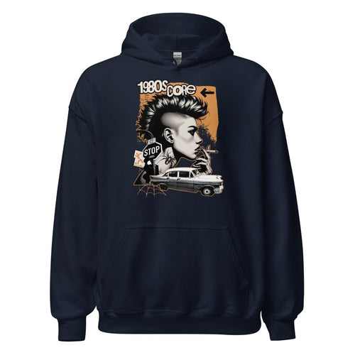Unisex Hoodie "80s Core" - Streetwear - size_range | Black Ursus