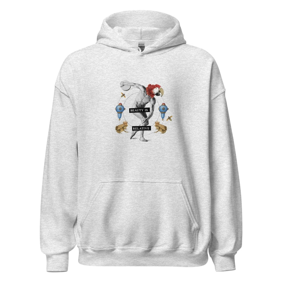 Unisex Hoodie „Beauty is relative“ - Streetwear - size_range | Black Ursus