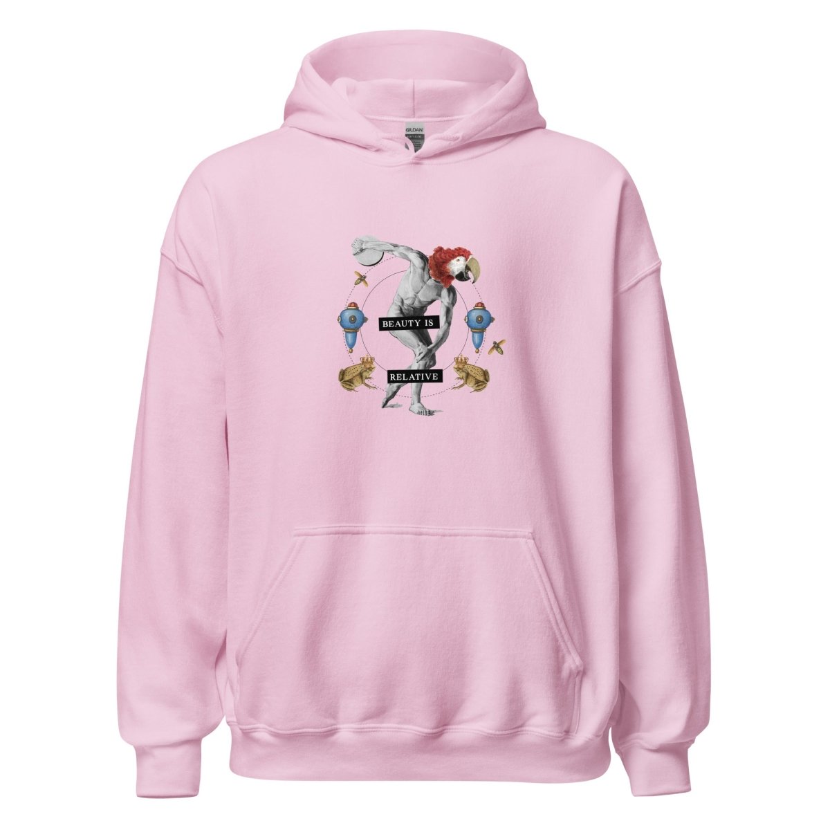 Unisex Hoodie „Beauty is relative“ - Streetwear - size_range | Black Ursus