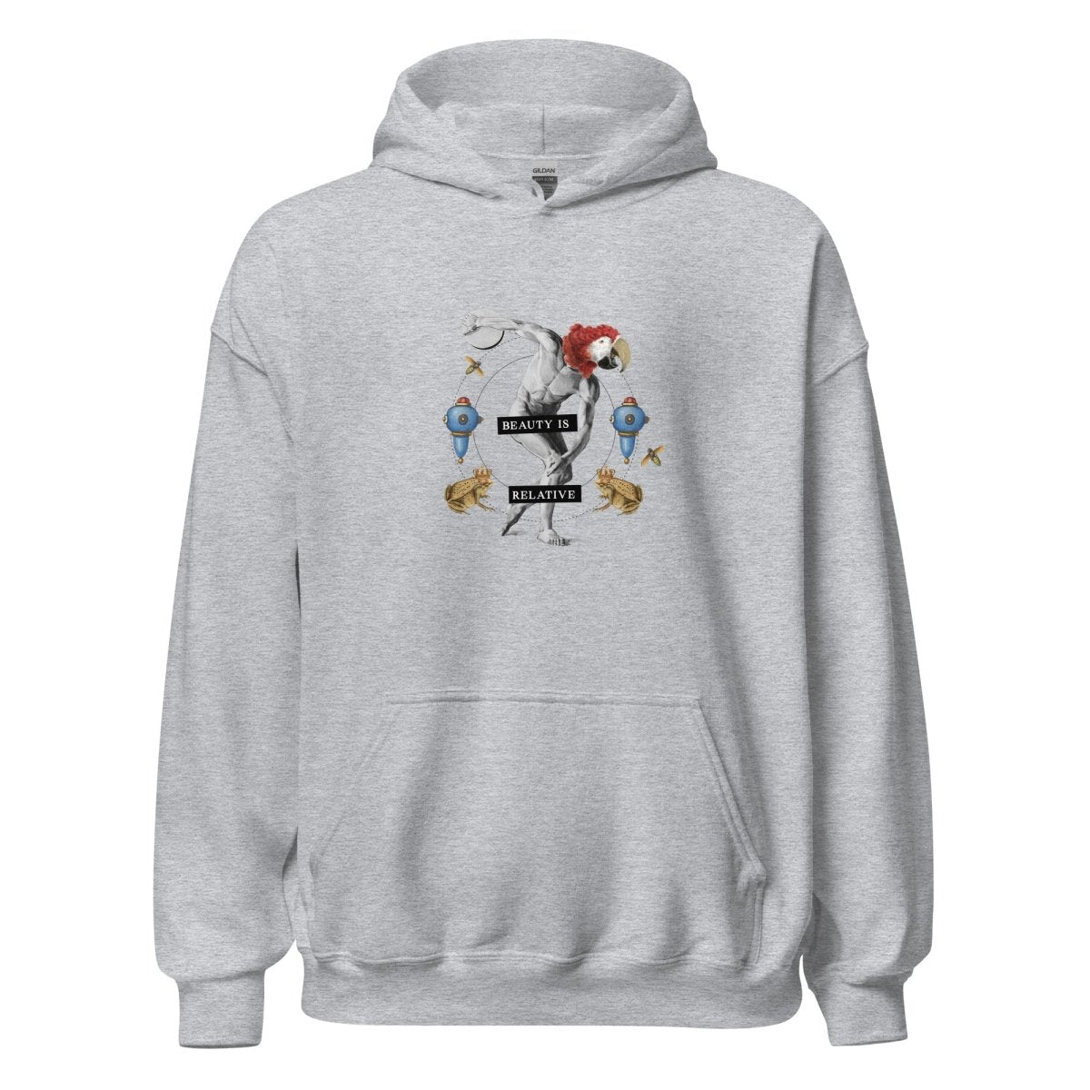 Unisex Hoodie „Beauty is relative“ - Streetwear - size_range | Black Ursus