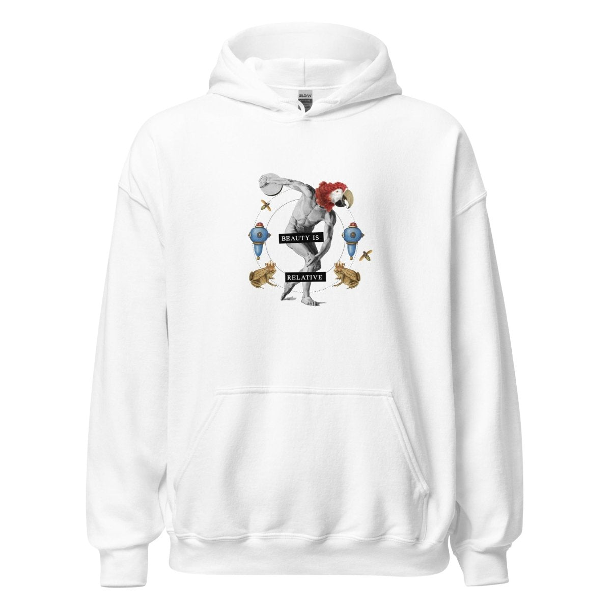 Unisex Hoodie „Beauty is relative“ - Streetwear - size_range | Black Ursus