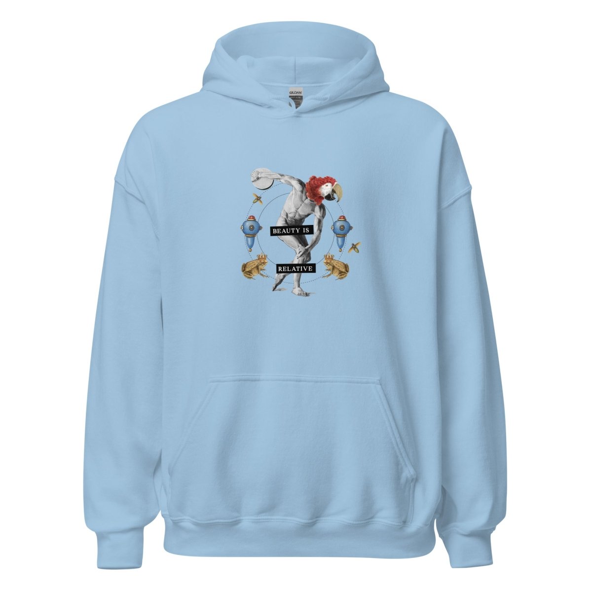 Unisex Hoodie „Beauty is relative“ - Streetwear - size_range | Black Ursus