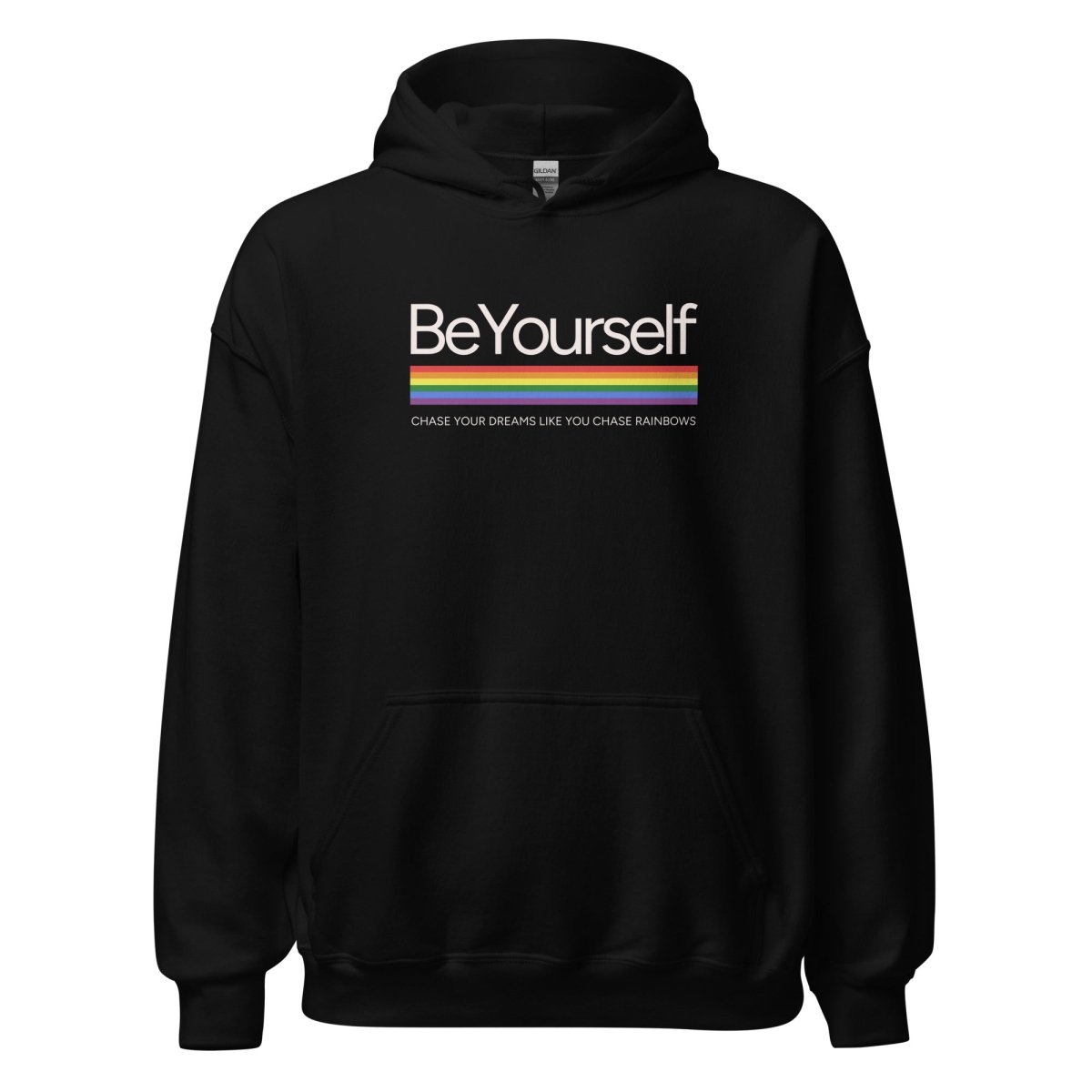 Unisex Hoodie "BeYourself" - Streetwear - size_range | Black Ursus