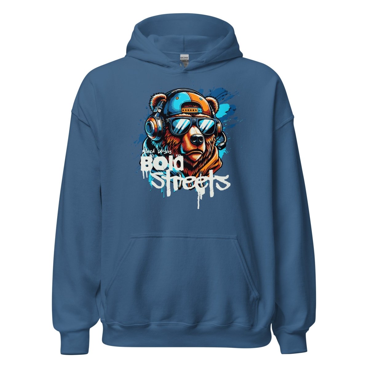 Unisex Hoodie " Bold Streets" - Black Ursus | Urban Streetwear