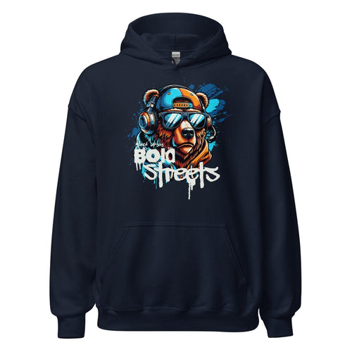 Unisex Hoodie " Bold Streets" - Streetwear - size_range | Black Ursus