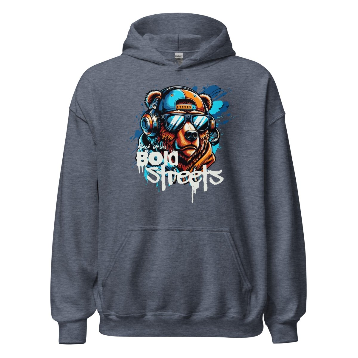 Unisex Hoodie " Bold Streets" - Black Ursus | Urban Streetwear