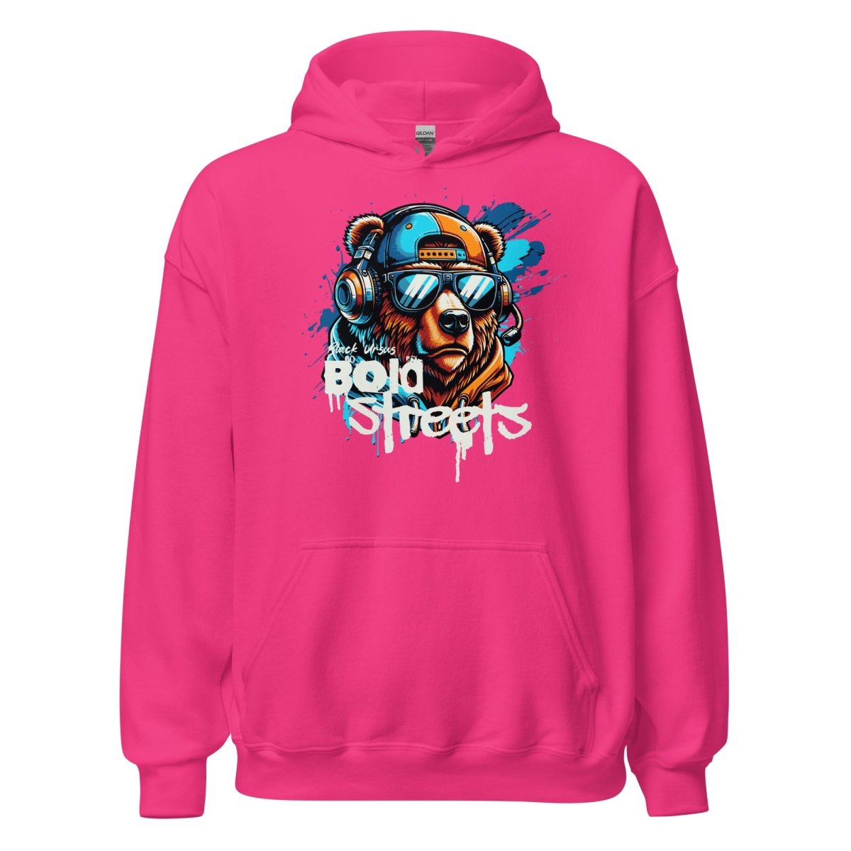 Unisex Hoodie " Bold Streets" - Black Ursus | Urban Streetwear