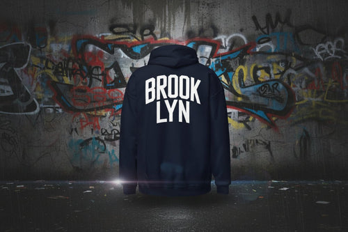 Unisex Hoodie "Brooklyn" mit hochwertigem Logo Stick in Farbe Gold - Streetwear - size_range | Black Ursus